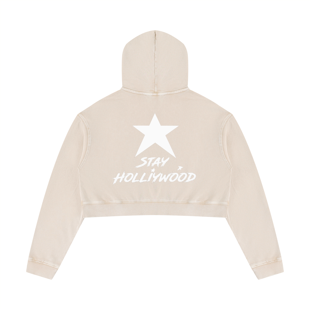 Women’s Mineral Washed Crop Hoodie