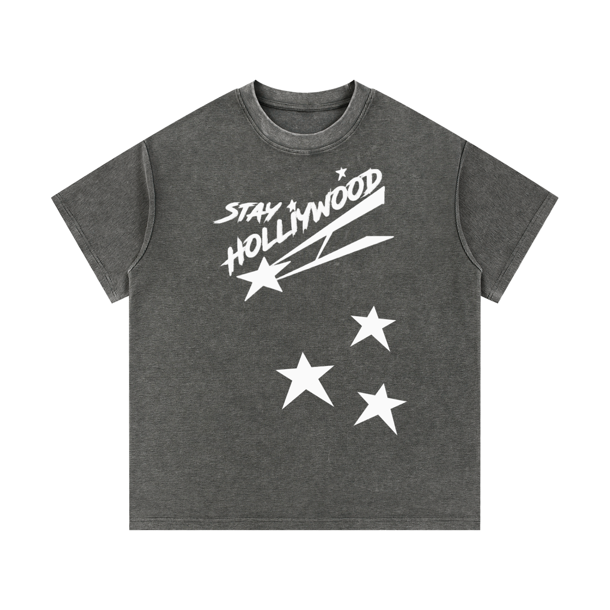 Mineral Wash Waffle Knit T-Shirt