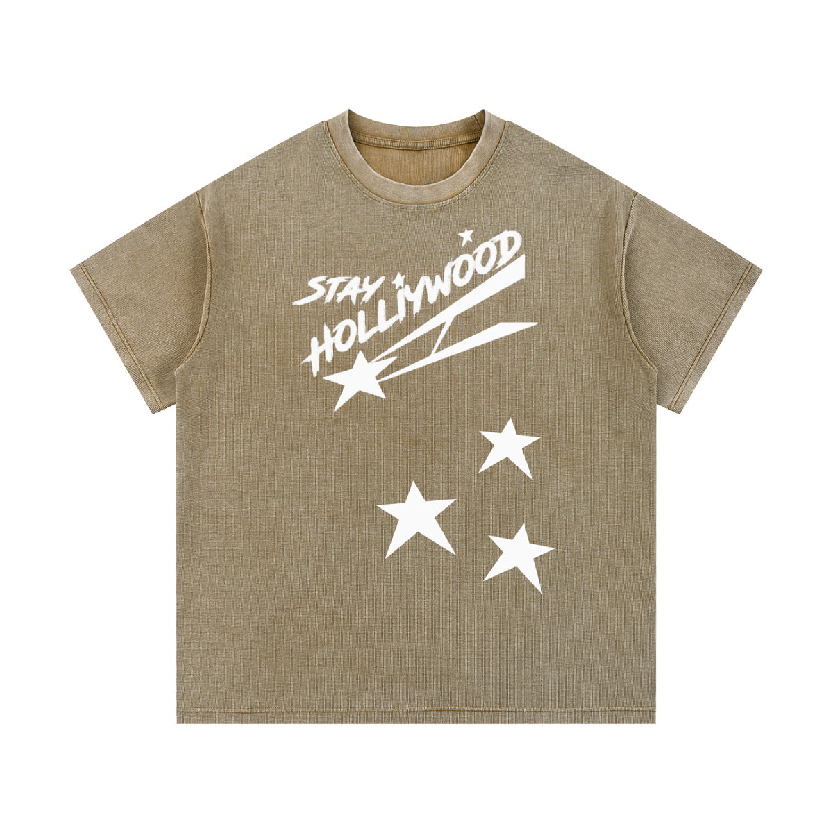 Mineral Wash Waffle Knit T-Shirt