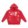Sunfade Two-way Zipper Boxy Fleece Hoodie