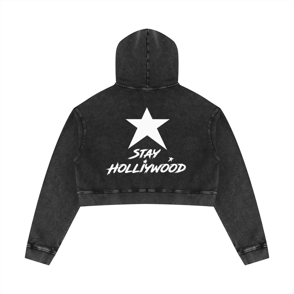Women’s Mineral Washed Crop Hoodie