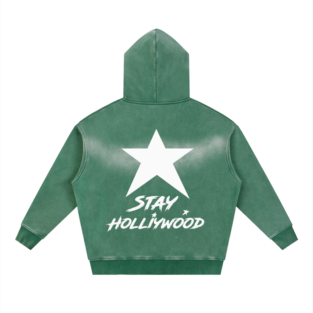 Sunfade Two-way Zipper Boxy Fleece Hoodie