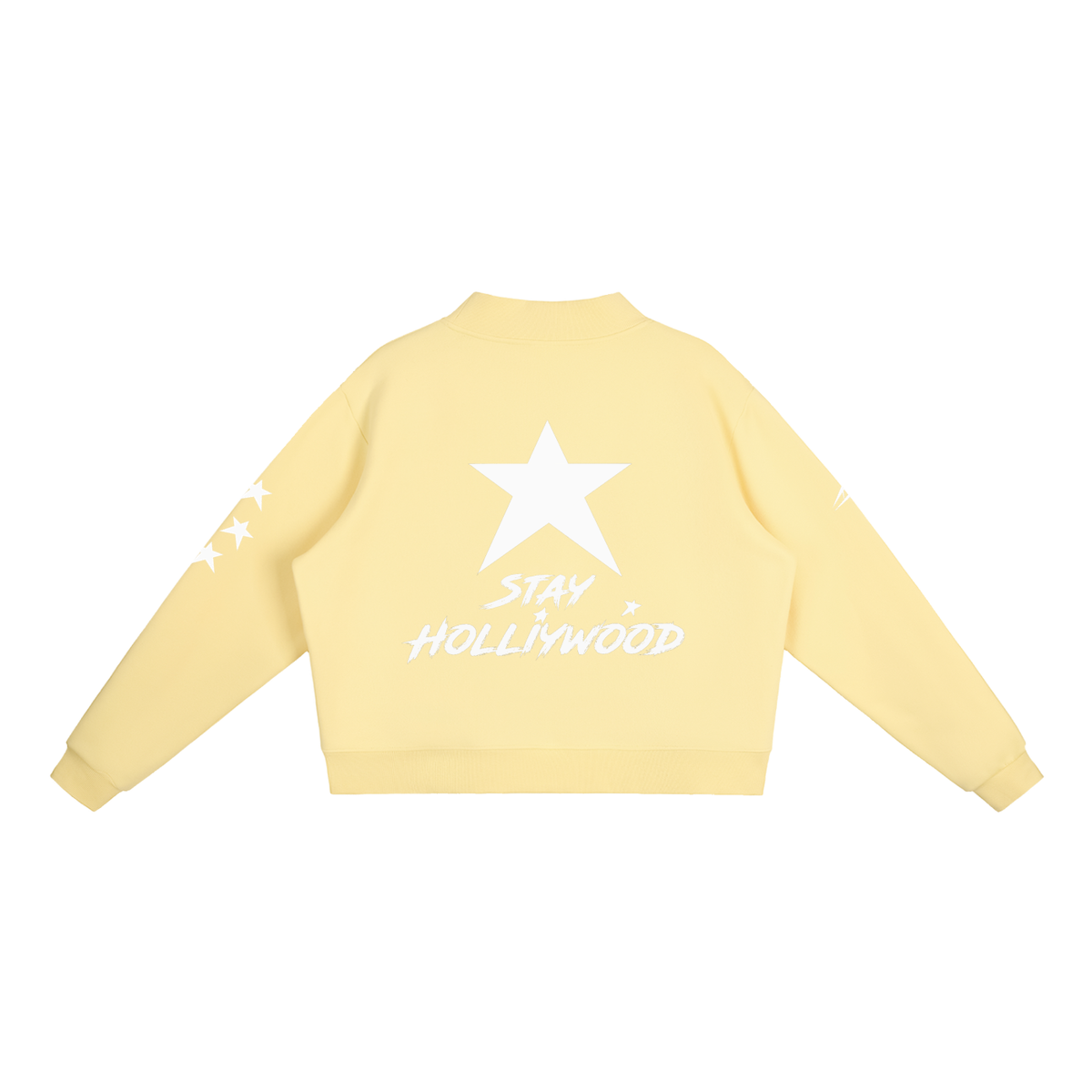 Essential Fleece Mock-Neck Crew Sweatshirt
