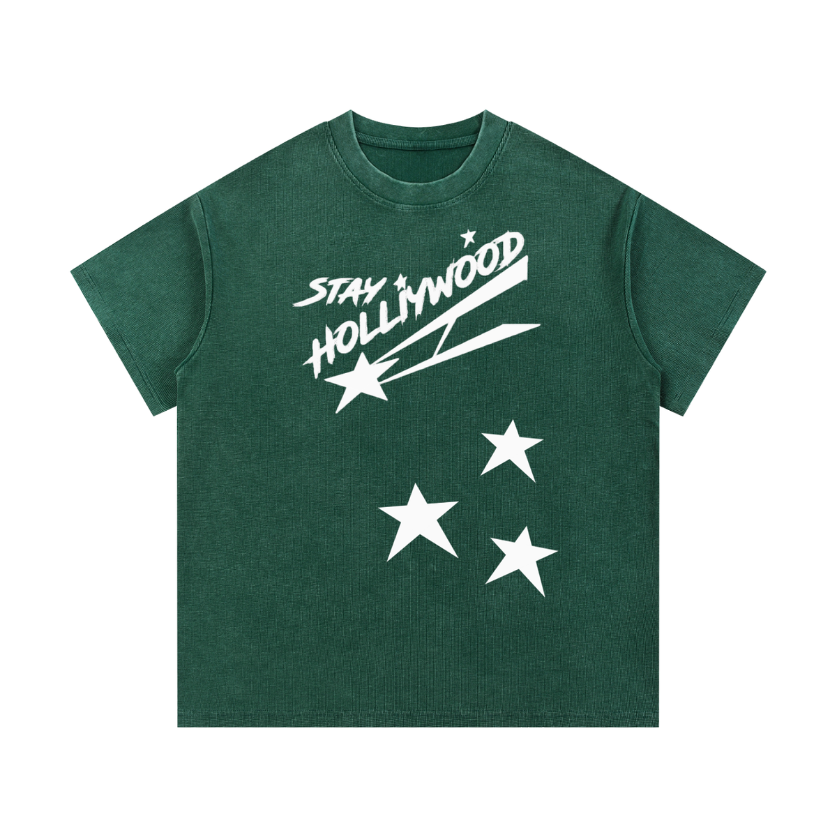 Mineral Wash Waffle Knit T-Shirt