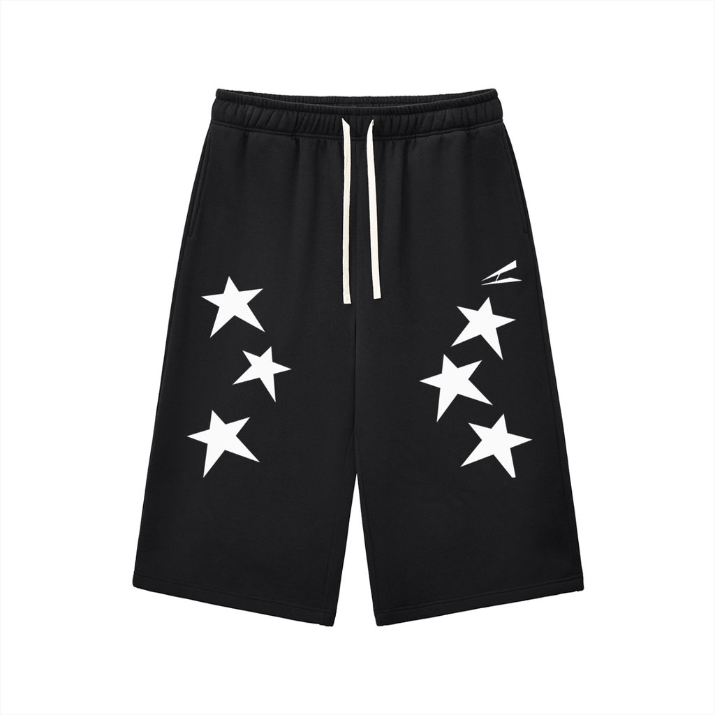 Relaxed Drawstring Three-quarter Sweatpants
