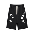 Relaxed Drawstring Three-quarter Sweatpants
