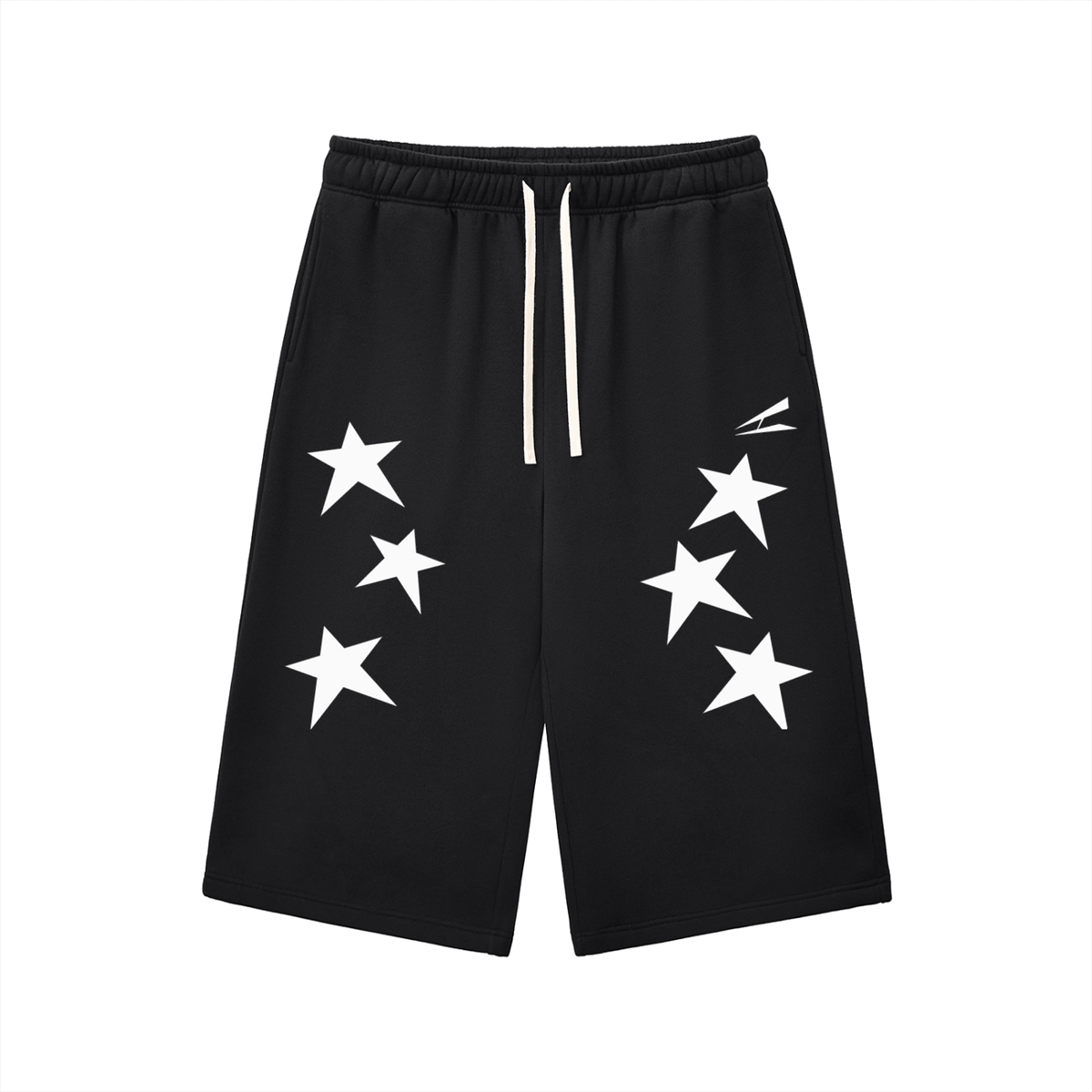 Relaxed Drawstring Three-quarter Sweatpants