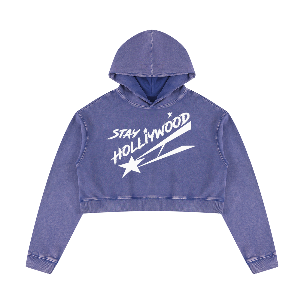 Women’s Mineral Washed Crop Hoodie