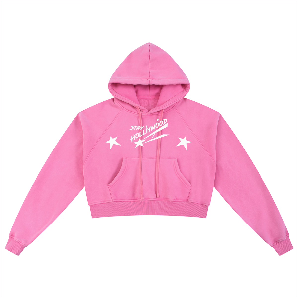 Snow Washed Cropped Hoodie