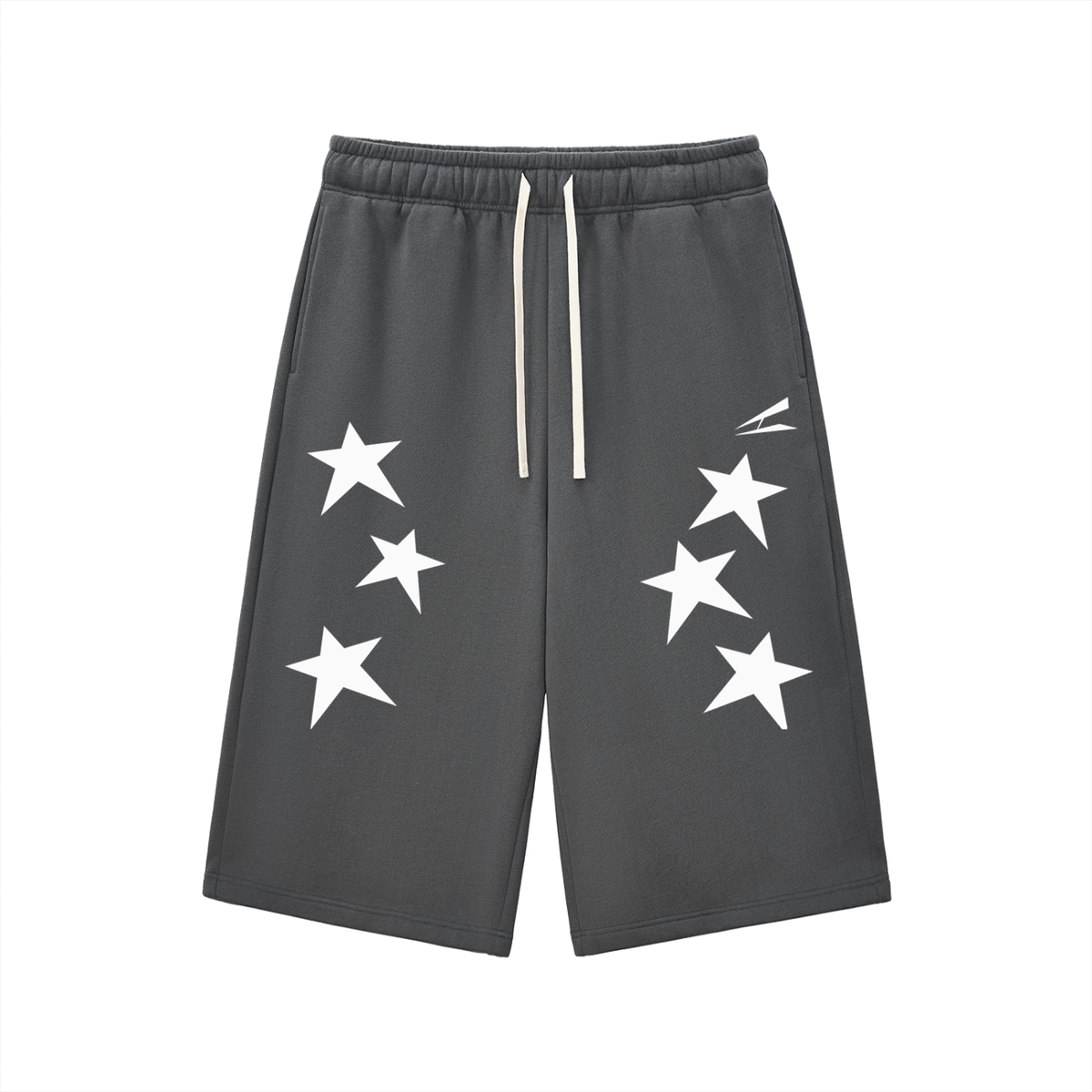Relaxed Drawstring Three-quarter Sweatpants