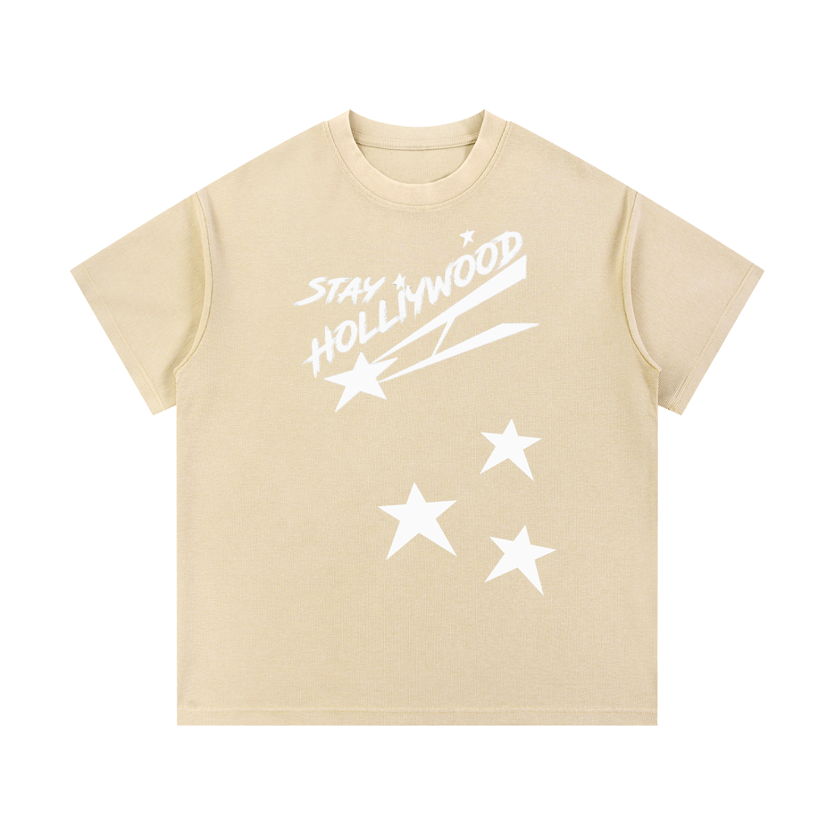 Mineral Wash Waffle Knit T-Shirt