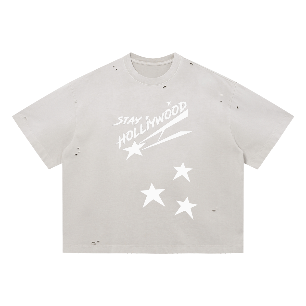 Vintage Washed Distressed Boxy Oversized T-Shirt