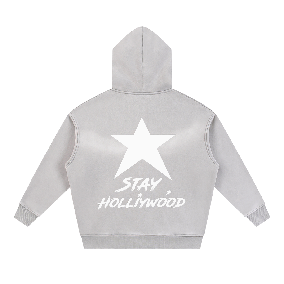 Sunfade Two-way Zipper Boxy Fleece Hoodie