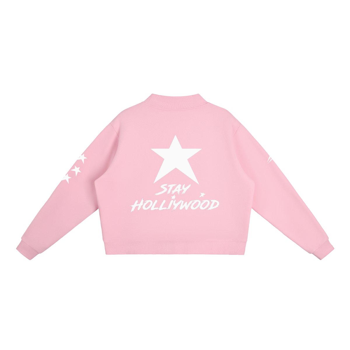 Essential Fleece Mock-Neck Crew Sweatshirt