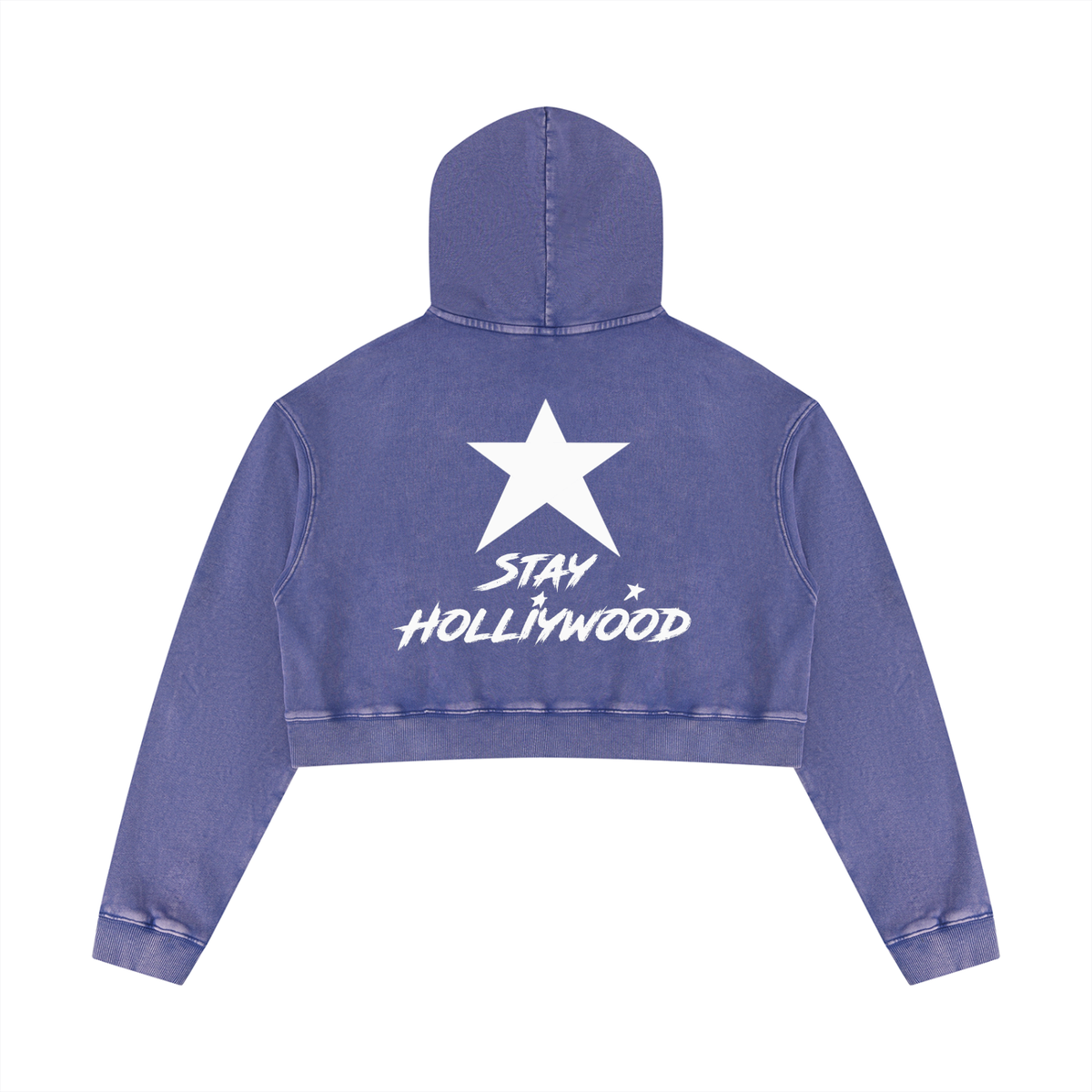 Women’s Mineral Washed Crop Hoodie