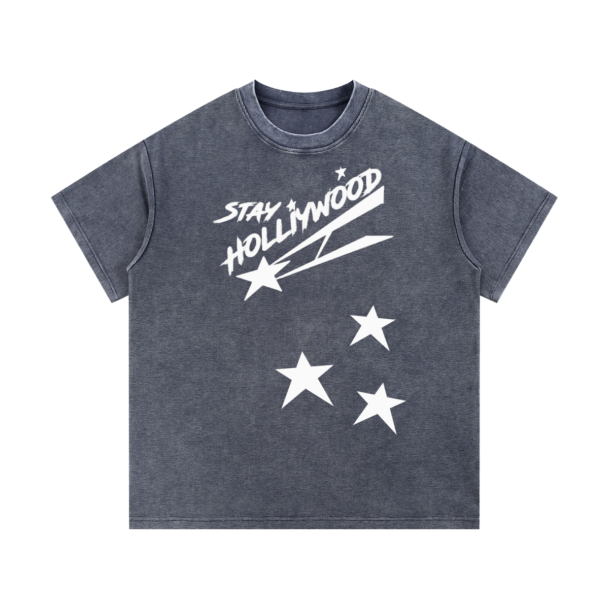 Mineral Wash Waffle Knit T-Shirt