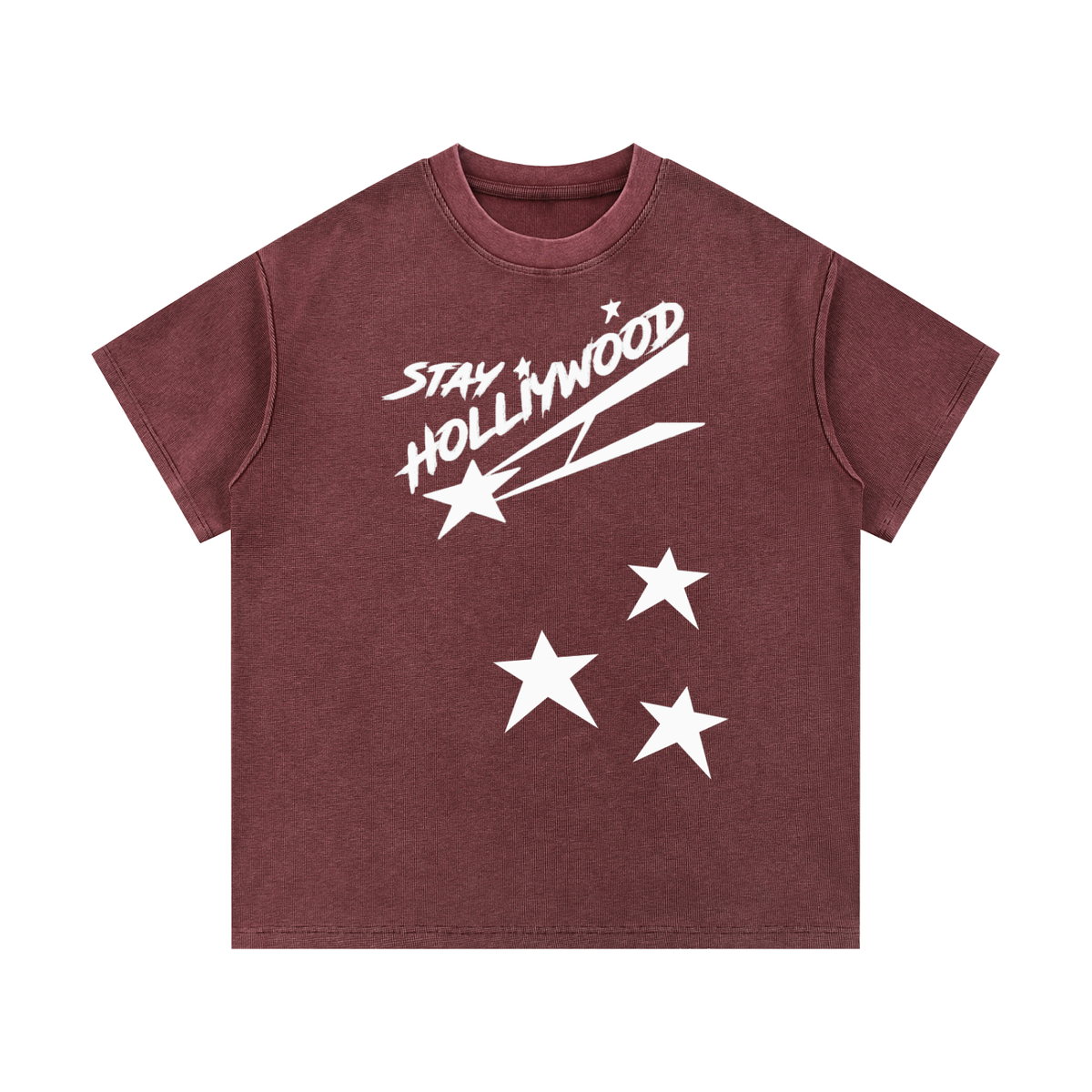 Mineral Wash Waffle Knit T-Shirt