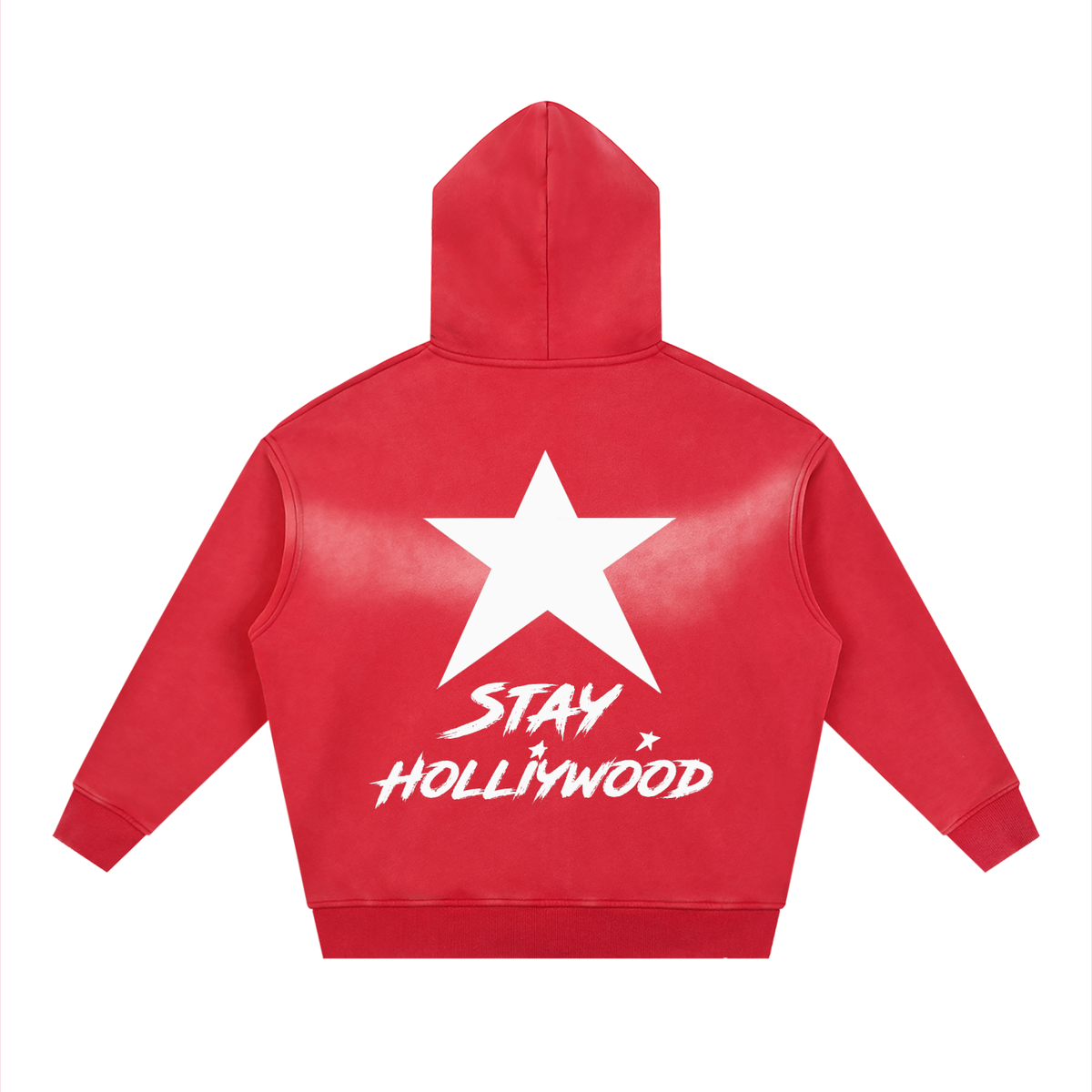 Sunfade Two-way Zipper Boxy Fleece Hoodie