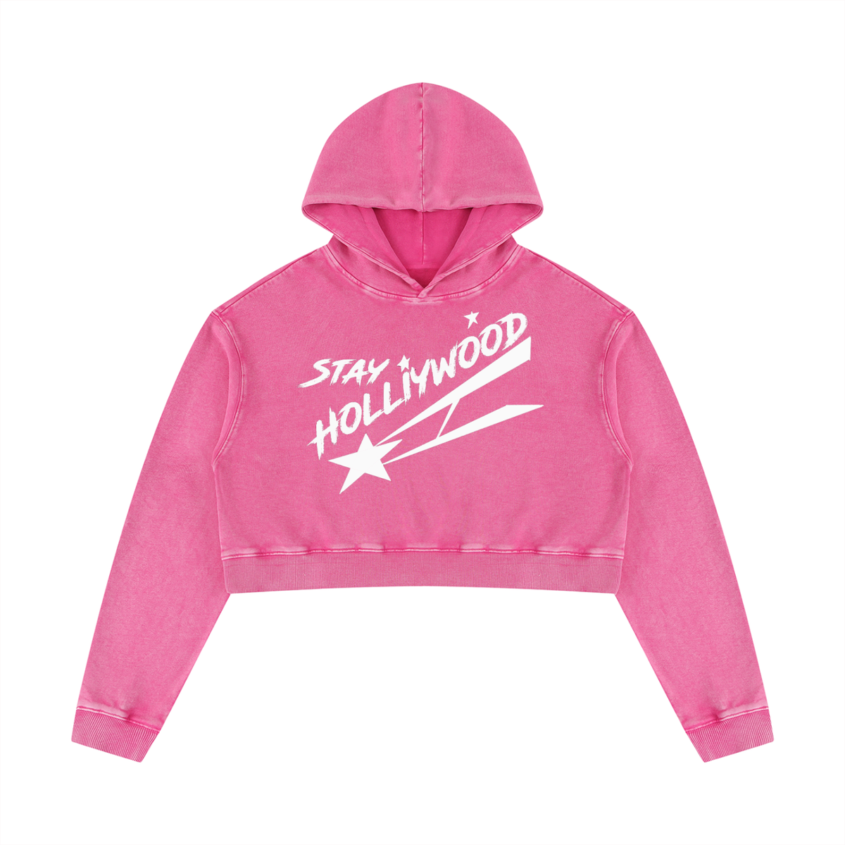 Women’s Mineral Washed Crop Hoodie