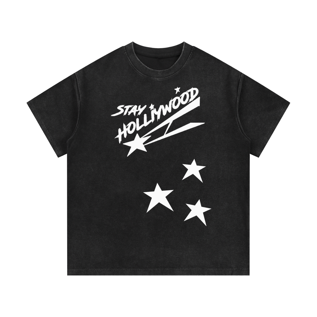 Mineral Wash Waffle Knit T-Shirt