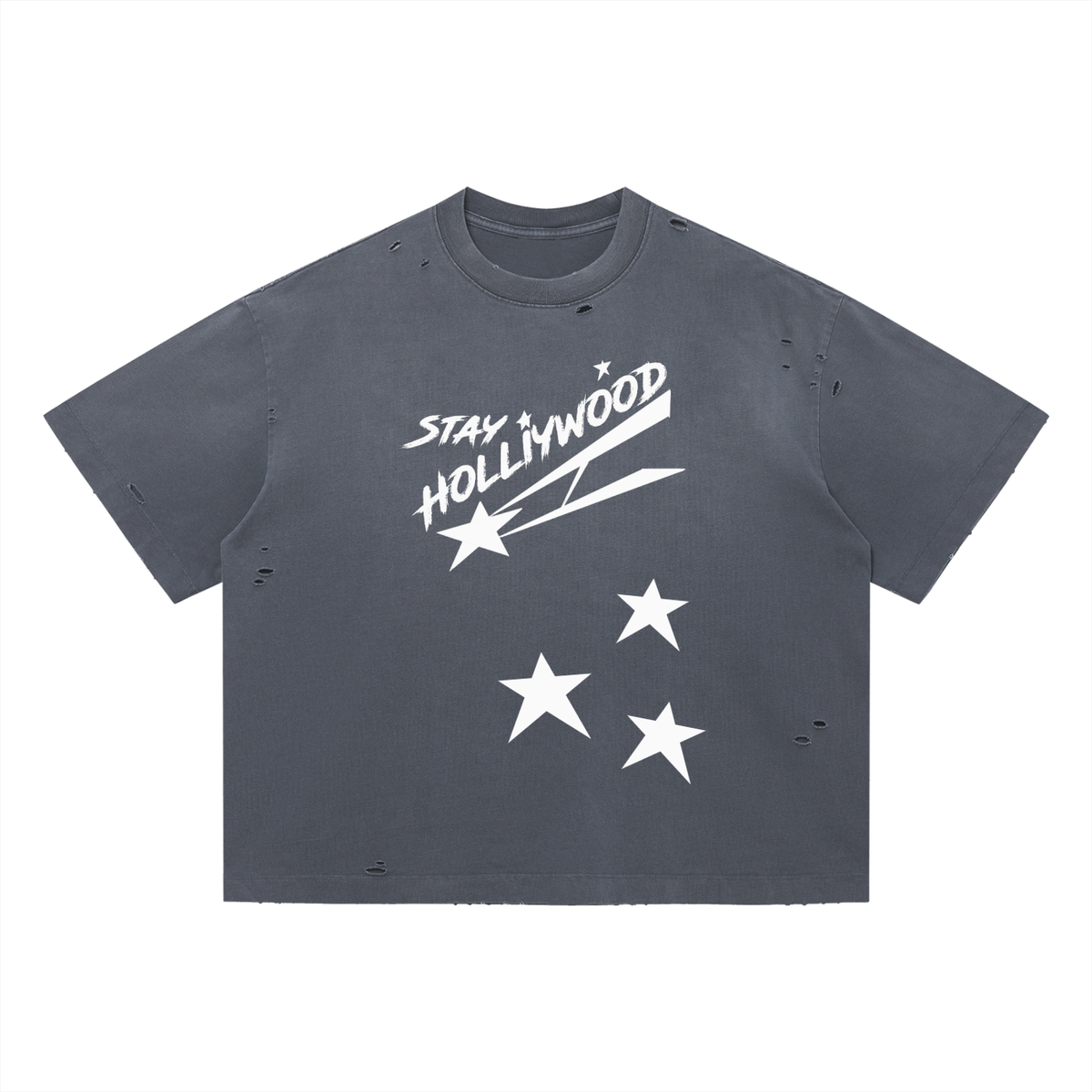 Vintage Washed Distressed Boxy Oversized T-Shirt