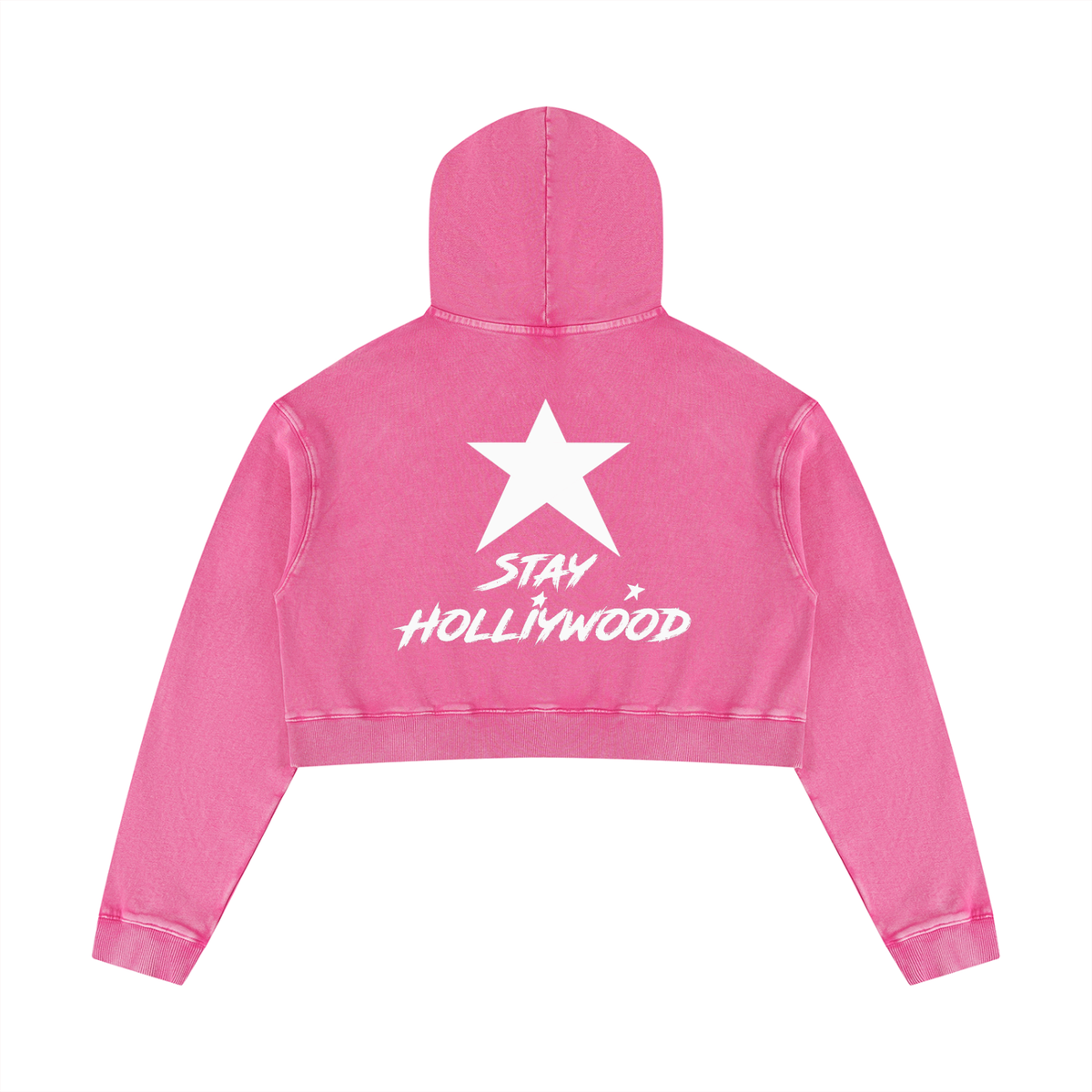 Women’s Mineral Washed Crop Hoodie